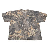 Camouflage-patterned pants on a white background