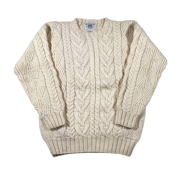 Vintage 90 s John Ashford Wool Hand Knit Sweater CobbleStore Vintage