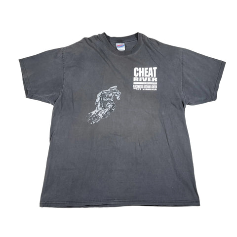 Vintage 90's Know Fear Cheat River WV Whitewater Rafting T-Shirt