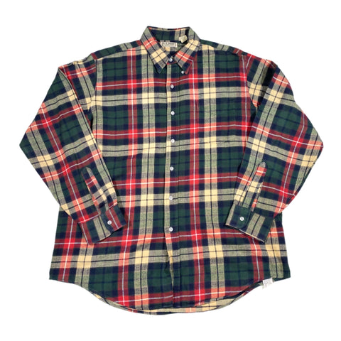 Vintage 90's LL Bean Lightweight Plaid Flannel Shirt