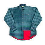Vintage 90's LL Bean Plaid Chamois Lined Button Up Shirt