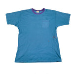 Vintage 90's LL Bean Striped Paint Splatter Pocket T-Shirt