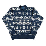 Vintage 90's Lands' End Wool Roll-Neck Sweater