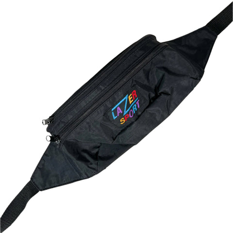 Vintage 90's Lazer Sport Black Nylon Fanny Pack