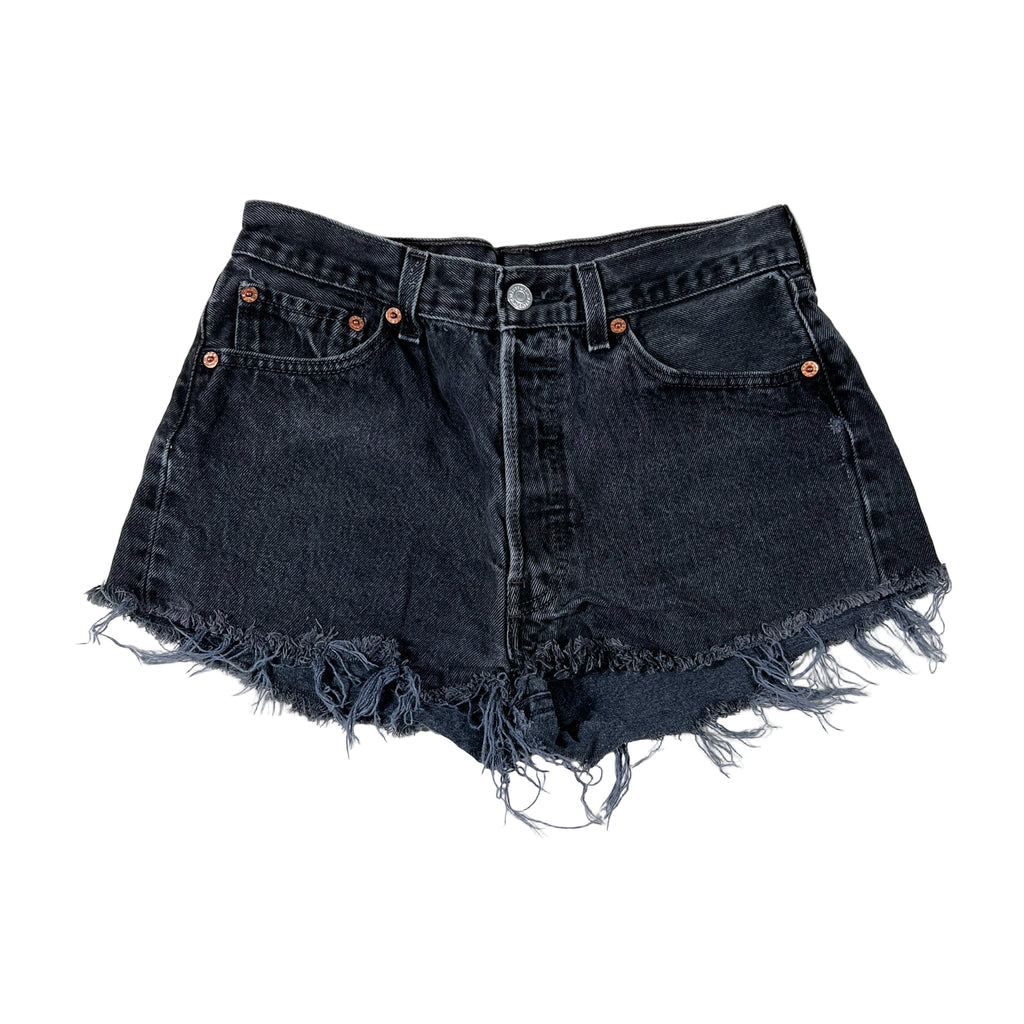 パンツ 1990s LEVI'S 505 1759 BLACK DENIM SHORTS Vintage 90's Levi's Black Denim Cutoff Shorts – CobbleStore Vintage