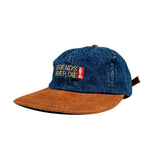 Vintage 90's Levi's “Legends Never Die” Denim & Suede Sample Hat