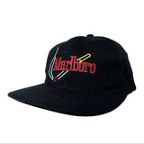 Black cap with Marlboro logo on a white background