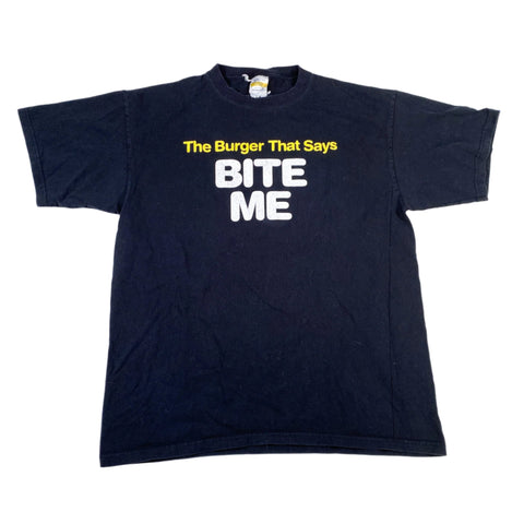 Vintage 90's Mean Gene's Burgers Bite Me T-Shirt