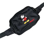 Vintage 90's Mickey Mouse Black Embroidered Fanny Pack