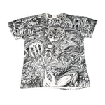 Vintage 90's Morbid Rags All Over Print Warlock T-Shirt