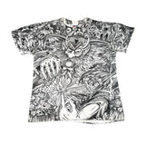 Vintage 90's Morbid Rags All Over Print Warlock T-Shirt
