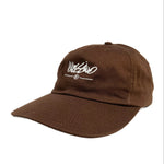 Vintage 90's Mossimo Brown Script Logo Snapback Hat