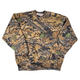 Camouflage-patterned sweatshirt on a white background