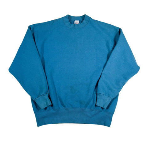 Vintage 90’s Munsingwear USA-Made Teal Heavyweight Crewneck Sweatshirt
