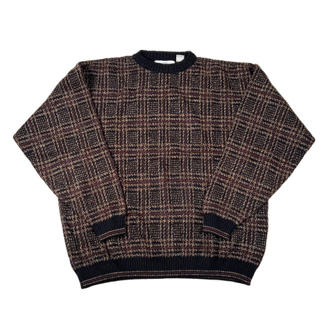 Plaid sweater on a white background