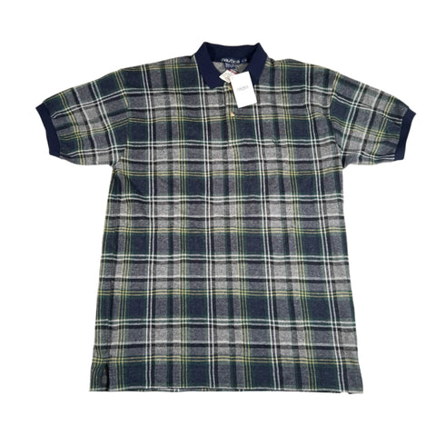 Vintage 90's Nautica Plaid Polo Shirt