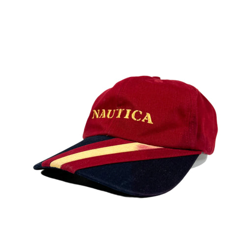 Vintage 90's Nautica Racing Stripe Hat