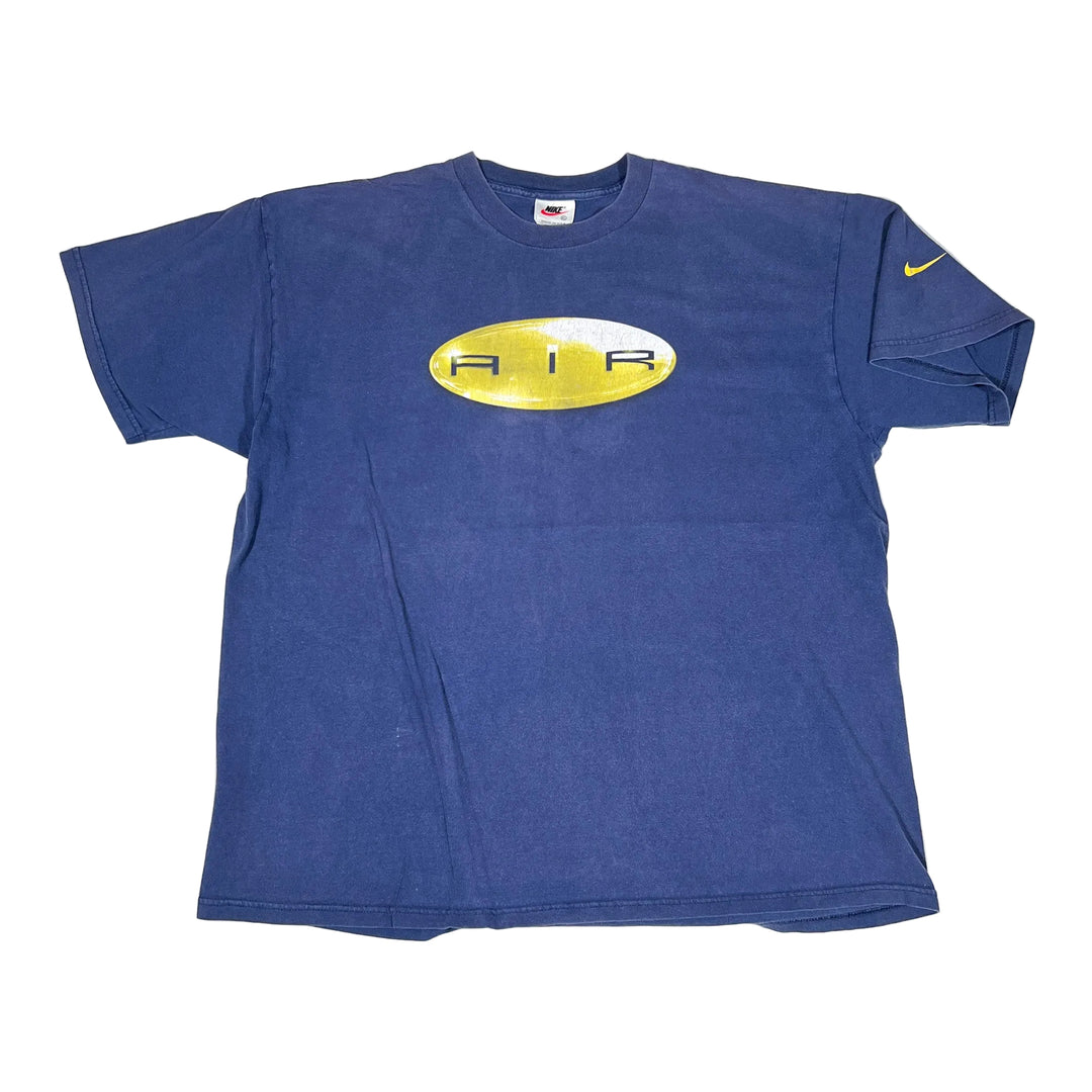 Vintage 90's Nike Air Blue Center Swoosh Graphic T-Shirt