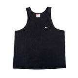 Vintage 90's Nike Black USA-Made Mini Swoosh Tank Top T-Shirt