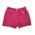 Vintage 90's Northwest Blue High-Waisted Red Denim Shorts