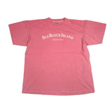 Vintage 90's Old Block Island Seaport Overdyed T-Shirt