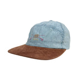Vintage 90's Orvis Chambray Fishing Suede Brim Hat