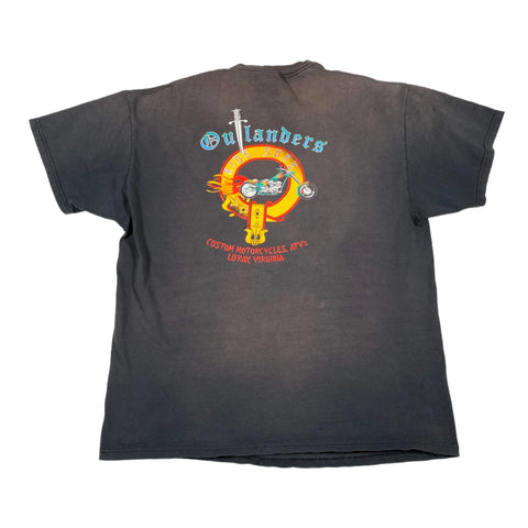 Vintage 90's Outlanders Motorcycles Luray VA T-Shirt