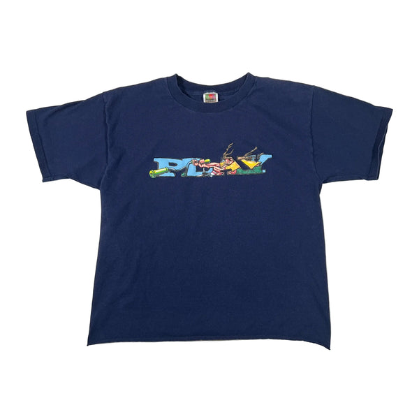 Vintage 90's PLAY Clothes BMX Toboggan Cropped Graphic T-Shirt