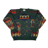 Vintage 90's Peter Jon Aztec Crewneck Sweater