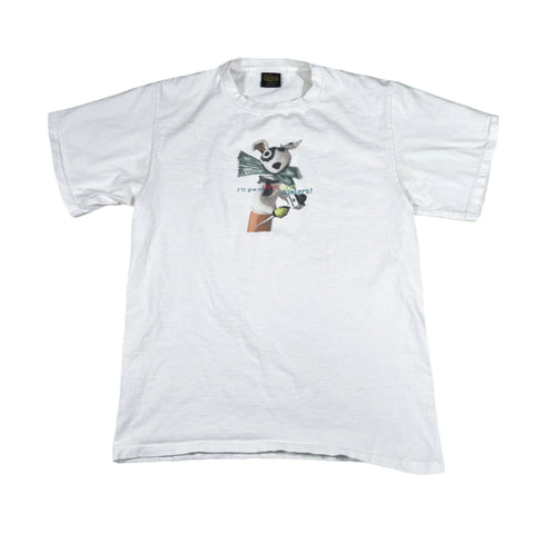 Vintage 90's Pets.com Dog Sock Puppet T-Shirt