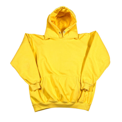Vintage 90's Plain Yellow Hoodie Sweatshirt