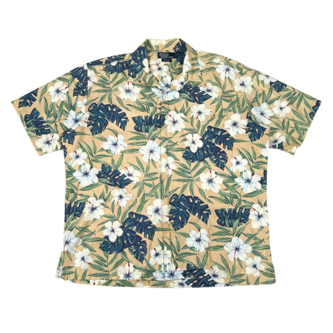 Vintage 90's Polo Ralph Lauren Floral Loop Collar Cotton Button Down Shirt