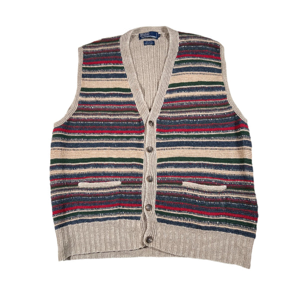 Vintage 90's Polo Ralph Lauren Hand Knit Sweater Vest