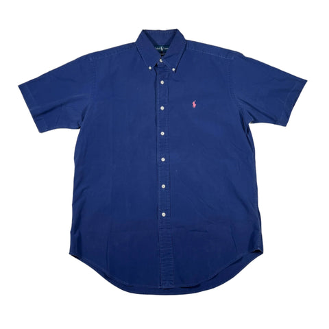 Vintage 90's Ralph Lauren Short Sleeve Linen Button Up Shirt