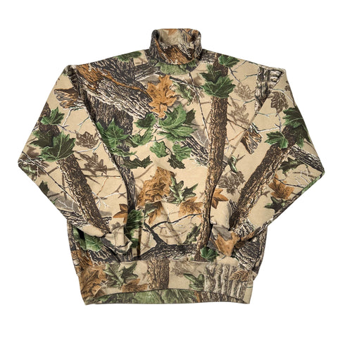 Camouflage-patterned pants on a white background