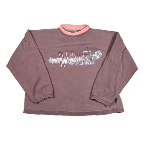 Vintage 90’s Red Sky Acapulco Aztec Graphic Long Sleeve Shirt