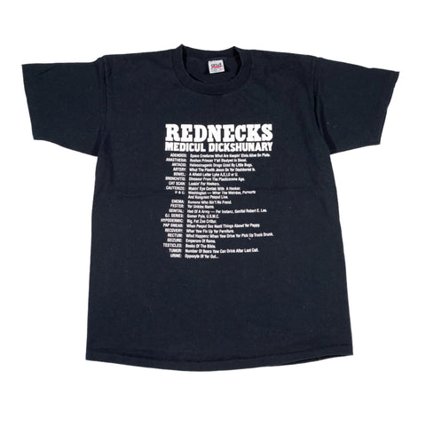 Vintage 90's Rednecks Medical Dictionary Novelty T-Shirt