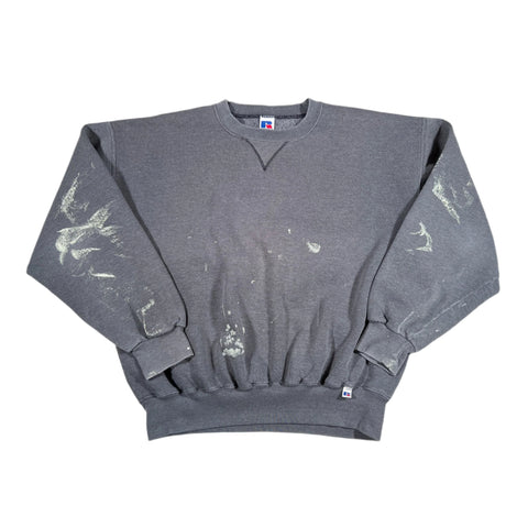 Vintage 90's Russell Athletic Paint Splatter Crewneck Sweatshirt