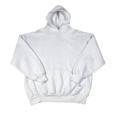 White sweatpants on a light gray background