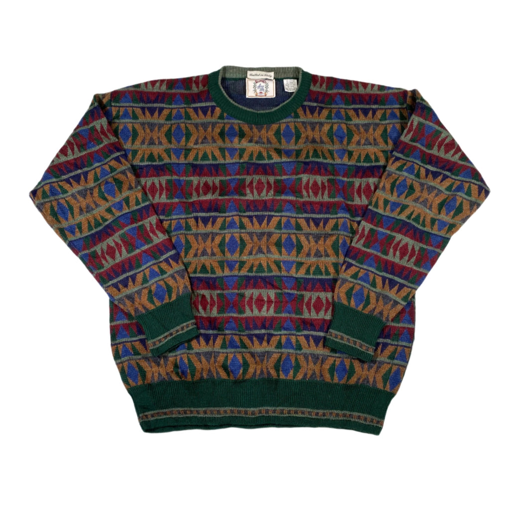 Vintage 90's Sears Italian Knit Aztec Sweater – CobbleStore Vintage