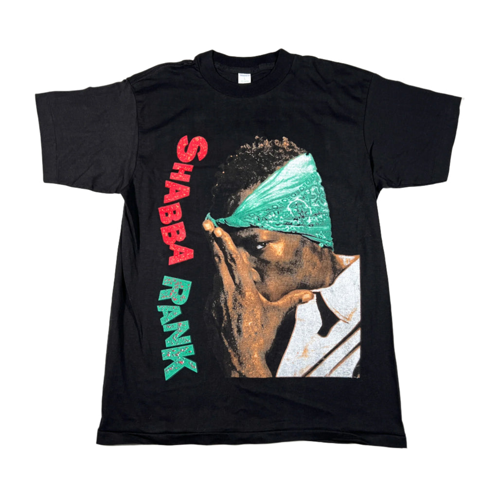 90s SHABBA RANKS Tシャツ RAP TEES REGGAE Vintage 90's Shabba Ranks Bootleg Rap Tee Double-Sided