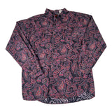 Paisley patterned shirt on a white background