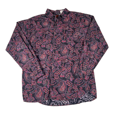 Paisley patterned shirt on a white background