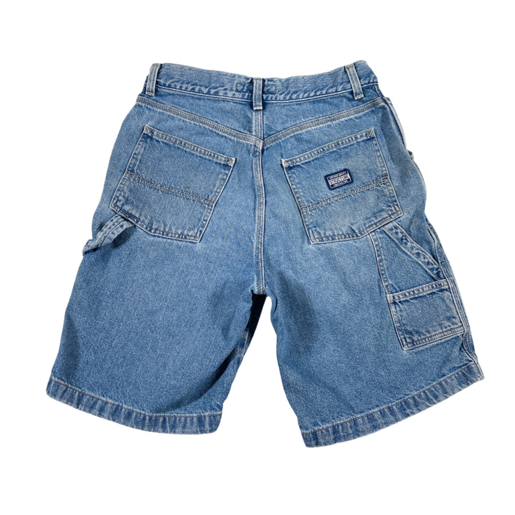 【KOOLOSET】Stripe Carpenter Bermuda Denim Baggy Fit Carpenter Denim Shorts – VICTORIOUSUSA