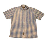 Vintage 90's Timberland Plaid Straight Hem Button-Up Shirt