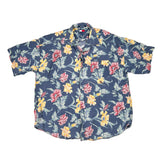 Floral patterned shirt on a white background