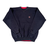 Vintage 90's Tommy Hilifiger All Cotton Heavy Black Crewneck Sweater