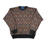 Vintage 90's Towncraft Diamond Pattern Knit Crewneck Sweater