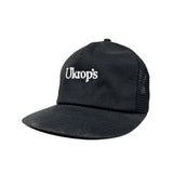 Black cap with 'Ukrop's' logo on a white background