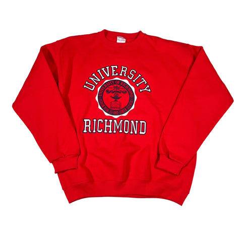 Red sweatshirt with 'University of Richmond' print on a white background